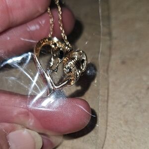 Source Unknown Gold Heart Necklace